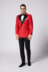 COSTUM CEREMONIE ROȘU NOLAN DOUBLE BREASTED